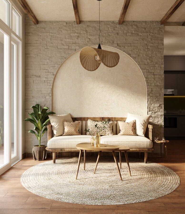 MaxLight Koshi lampa wisząca 1x60W czarna/rattan P0498