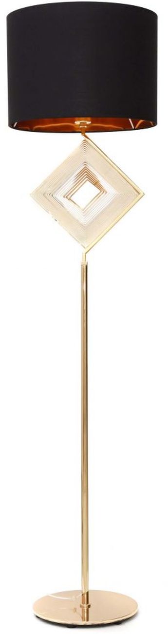 Lumina Deco Benardi lampa stojąca 1x40W czarno/złota LDF5529GD+BK