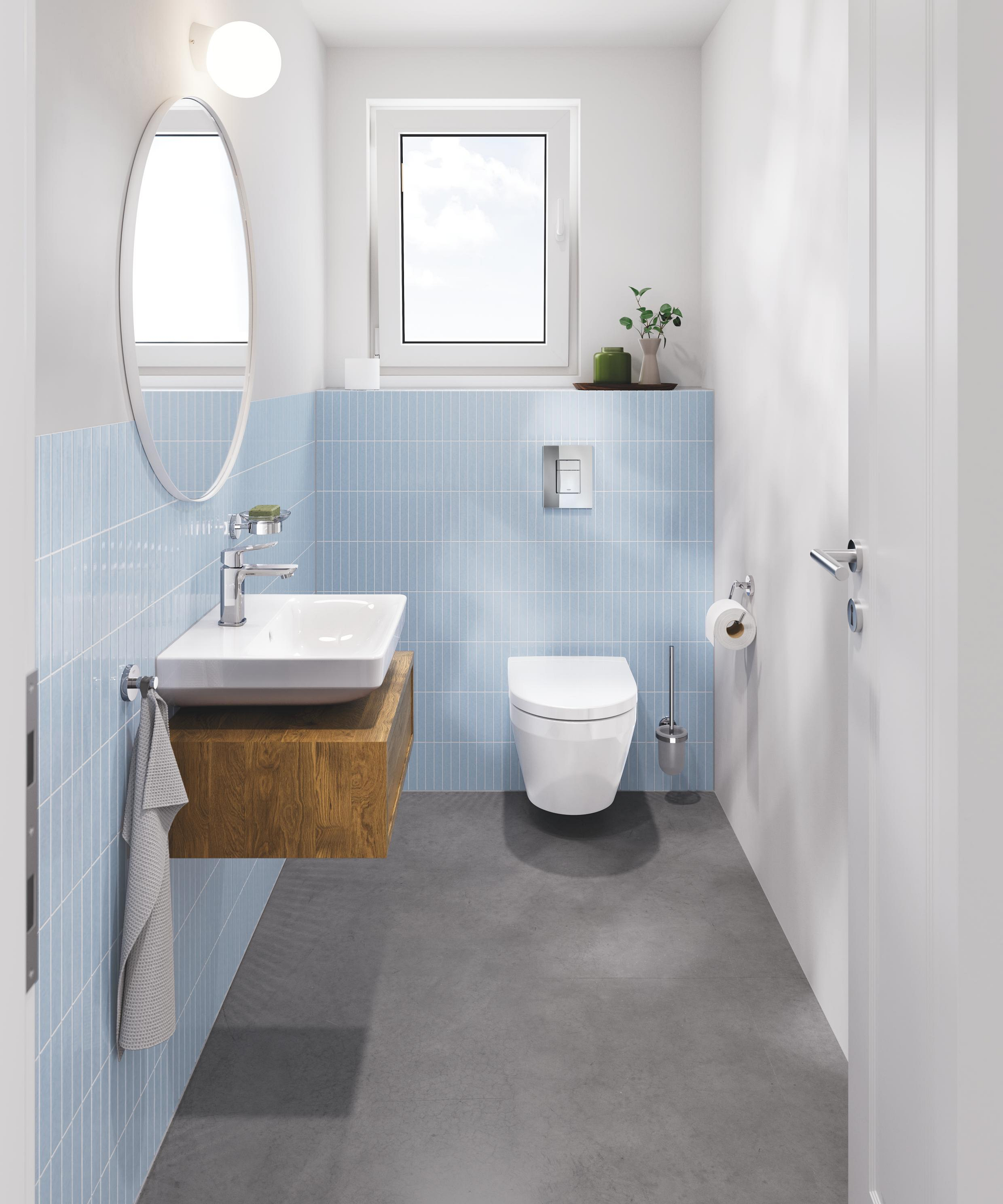 Grohe Euro Ceramic miska WC z deską wolnoopadającą wisząca bez kołnierza ze spłukiwaniem wirowym biały połysk 102509SH00 - Wysyłka w 24h