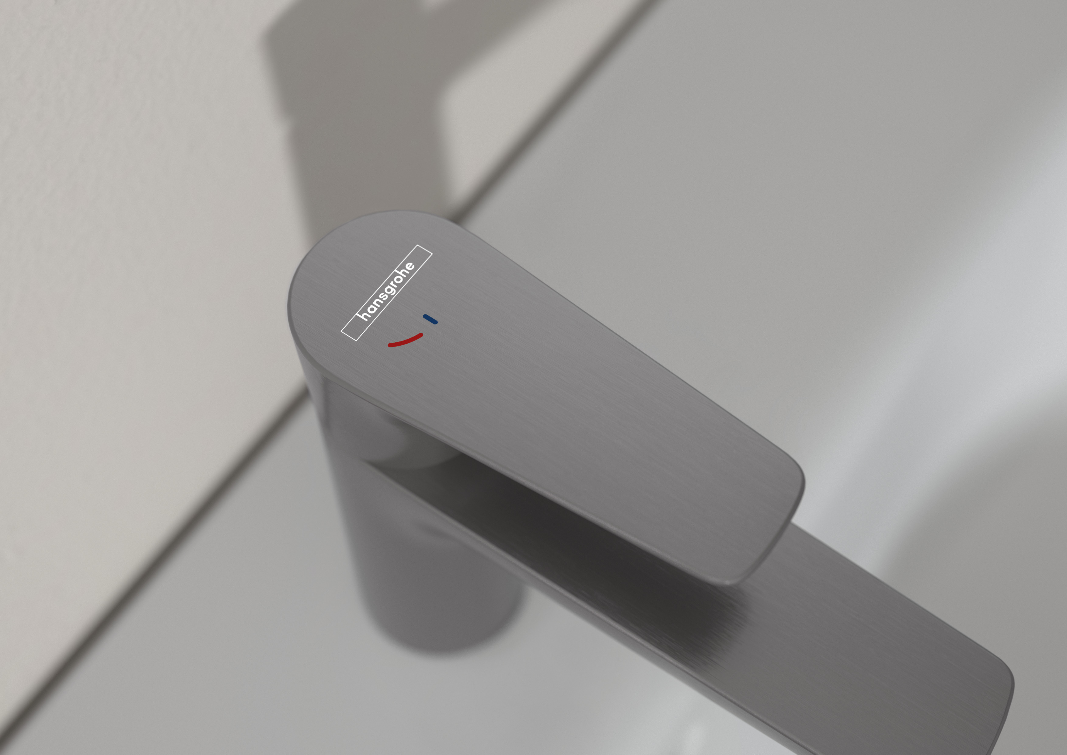 Hansgrohe Talis E bateria umywalkowa stojąca czarny chrom szczotkowany 71714340