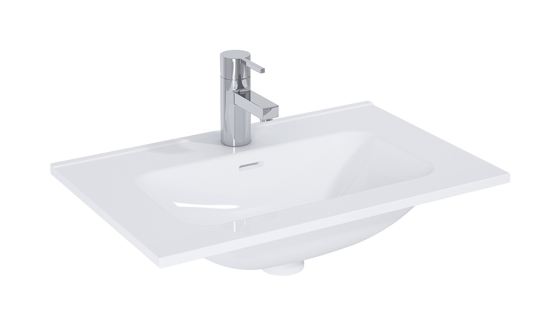 Elita Street umywalka 50x36 cm meblowa prostokątna biała 123249 - Wysyłka w 24h