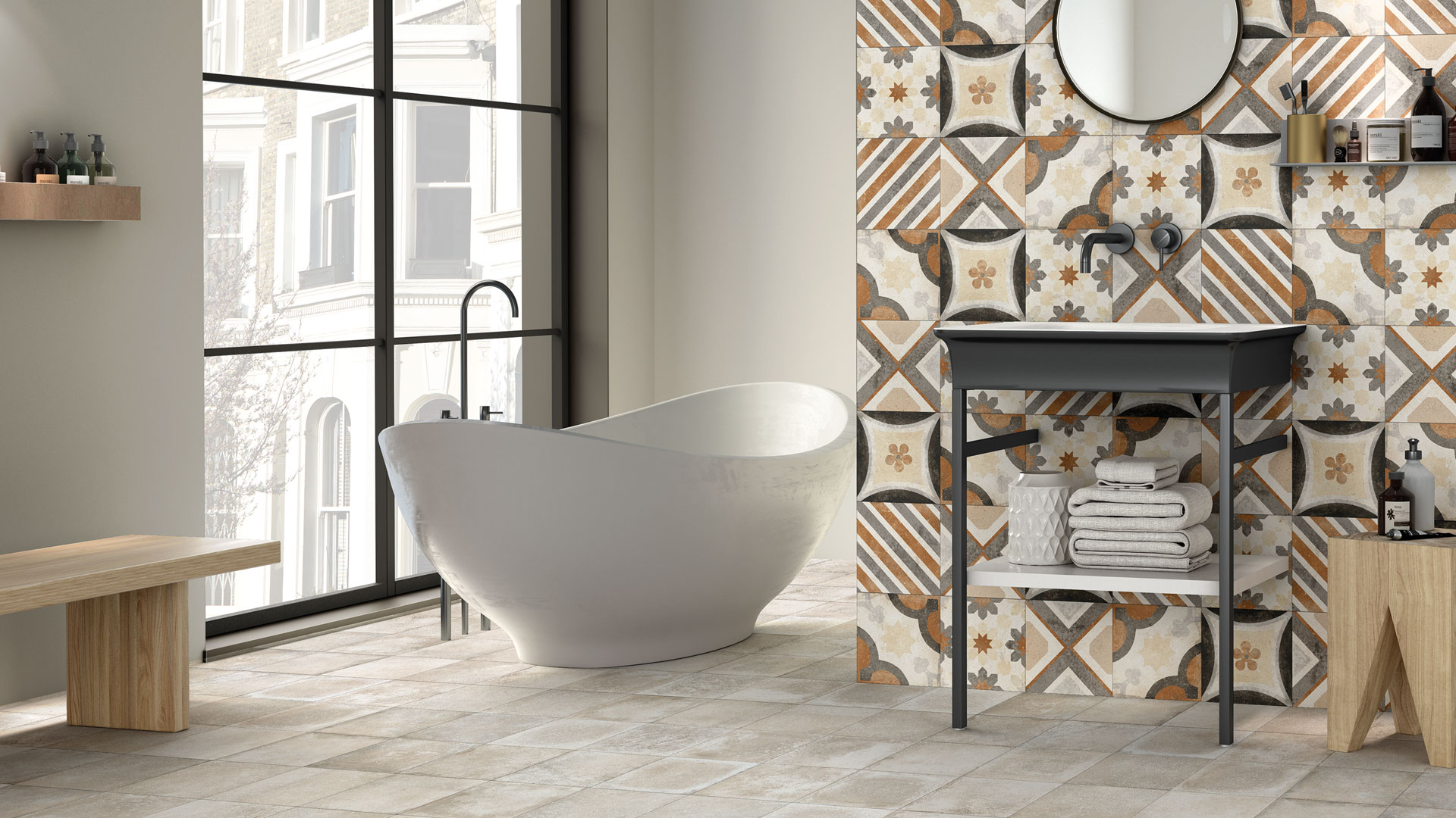 Mariner 900 Beżowy płytka ścienno-podłogowa 20x20 cm mix beżowy