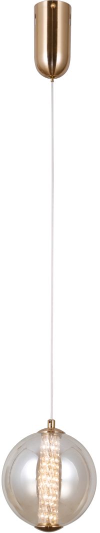 Italux Butero lampa wisząca 1x6 W złota-bursztynowa PND-34359-S-HBR-AMB