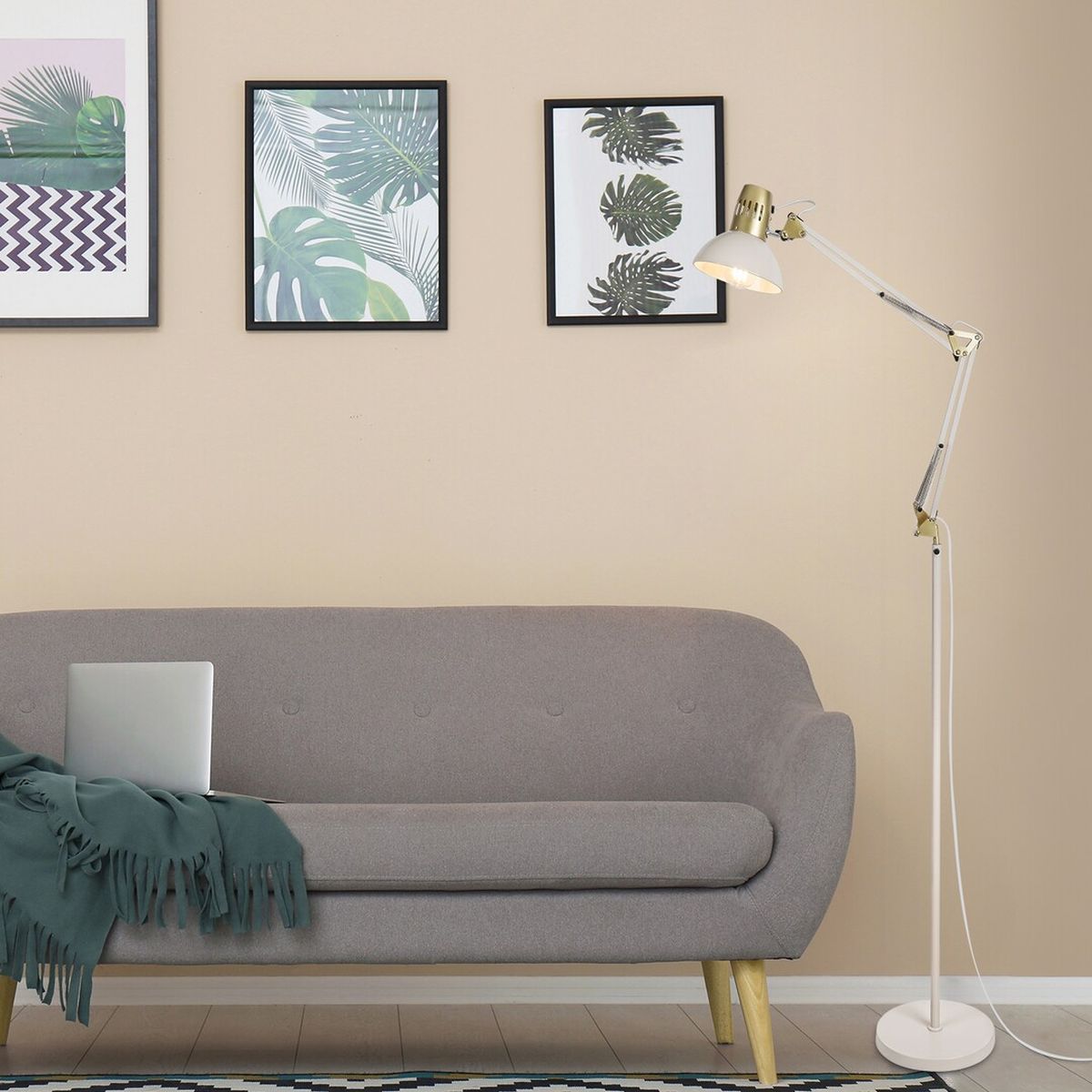 Rabalux Aristeo lampa stojąca 1x40W beżowa 2197