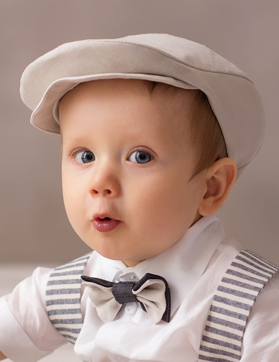 Kaszkiet dla chłopca beżowy