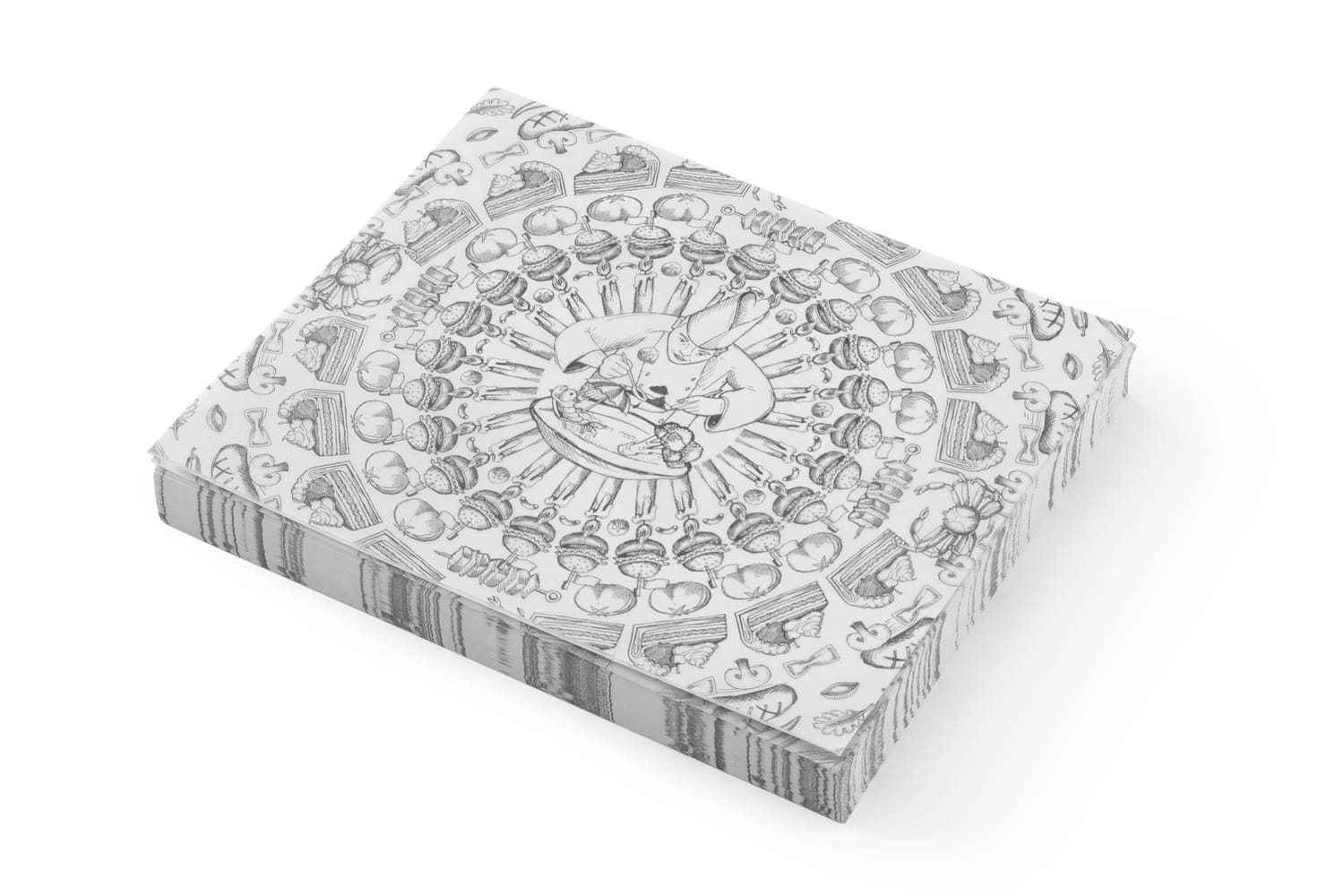 Papier pergaminowy do frytek 25x20cm nadruk