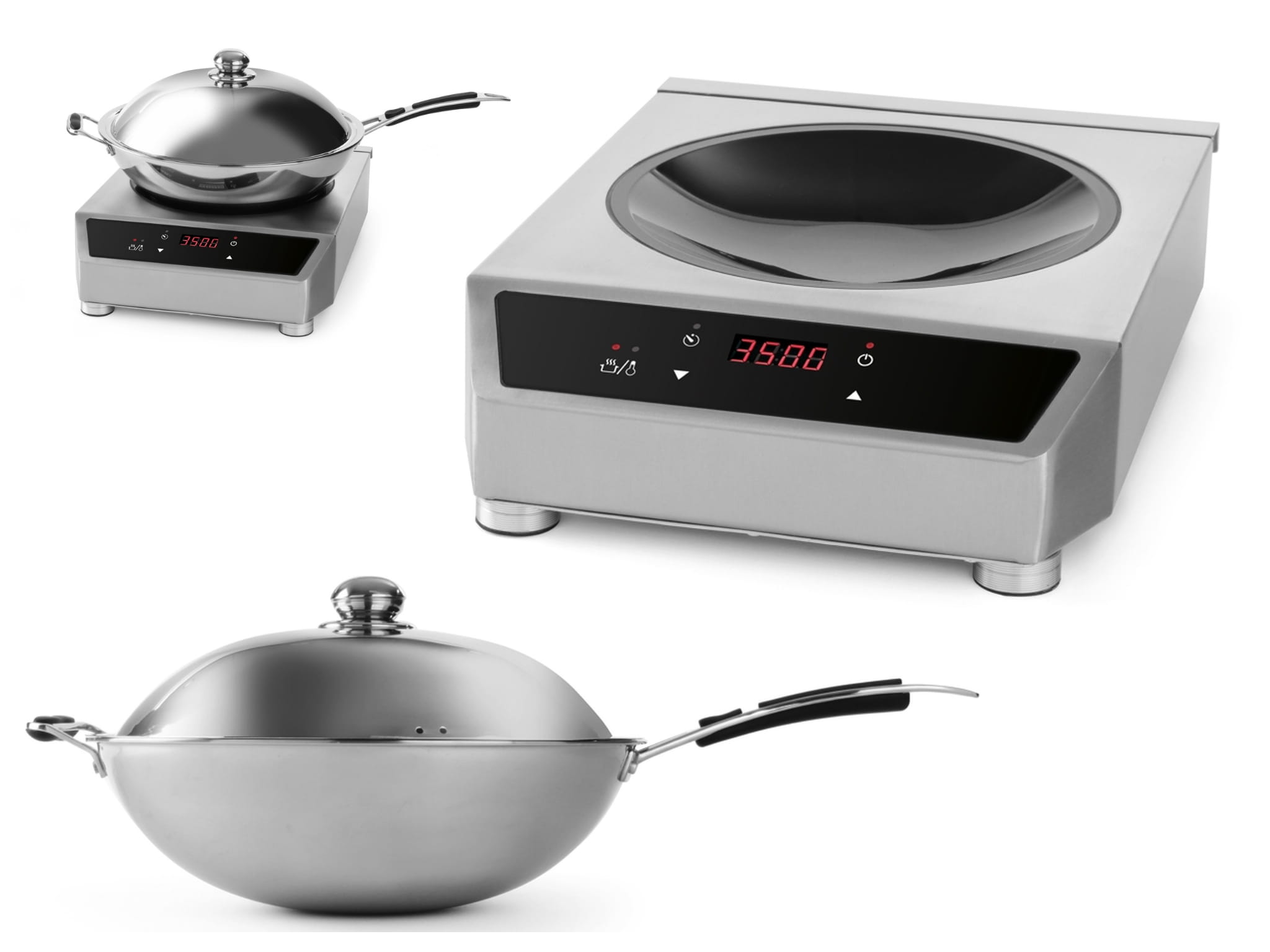 Kuchnia indukcyjna do woka + patelnia Hendi