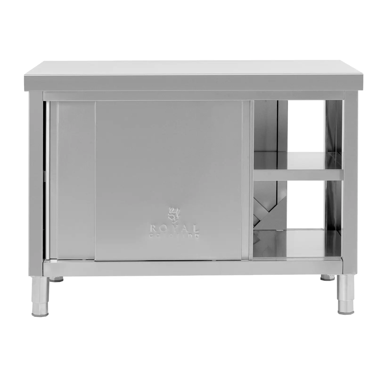 Stół gastronomiczny 120x70cm z szafką przelotową | 10013444