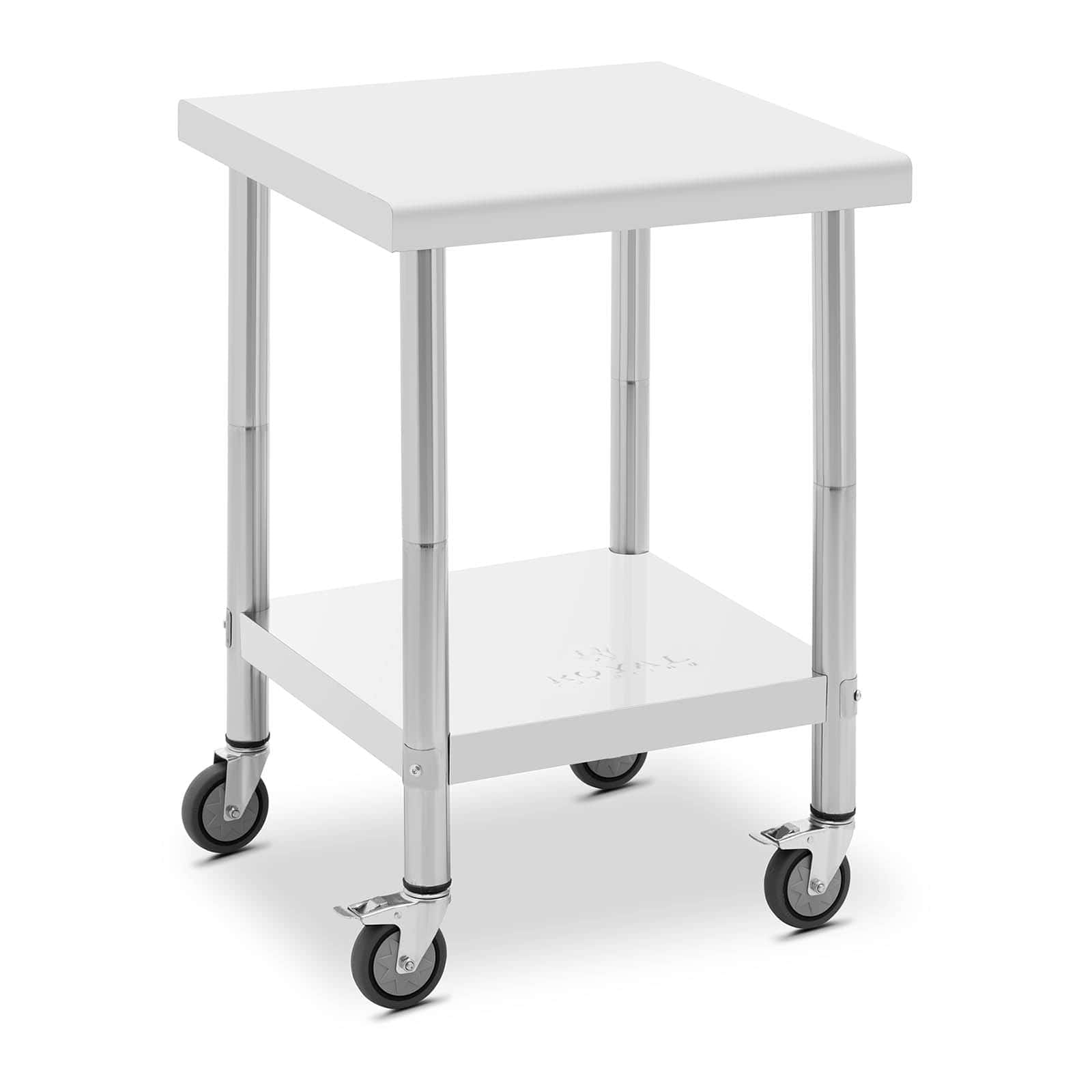 Stół gastronomiczny na kółkach 60 x 60 cm z półką