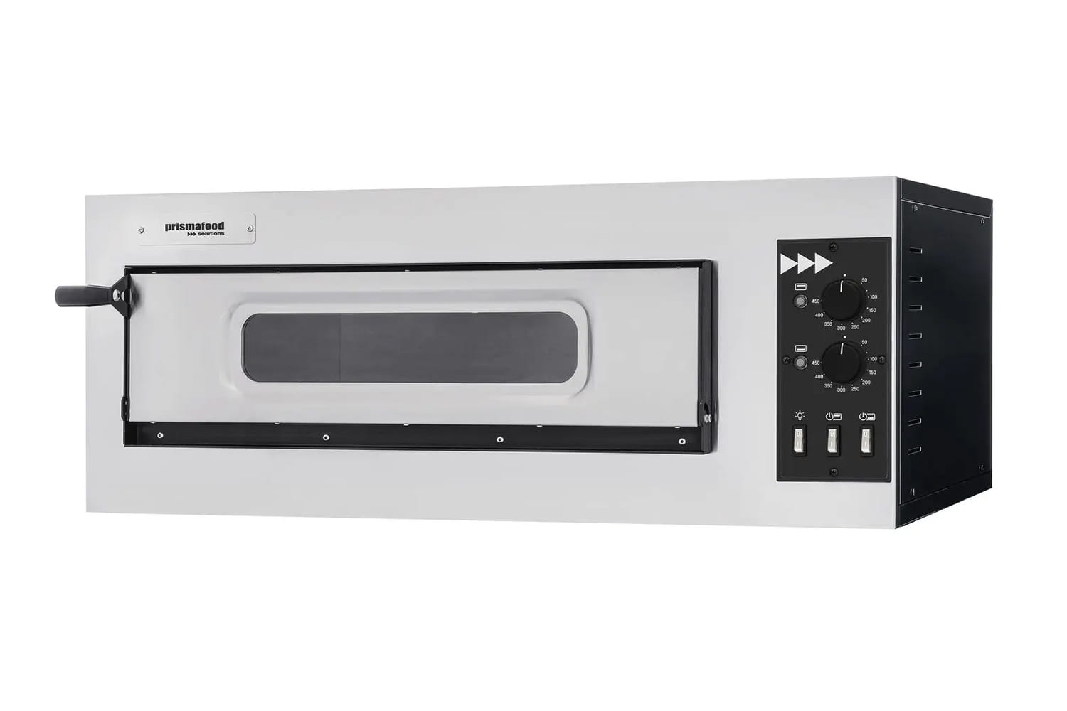 Jednokomorowy piec do pizzy Prismafood Basic 1/50 VETRO, 230V, 4000W | 1F010026