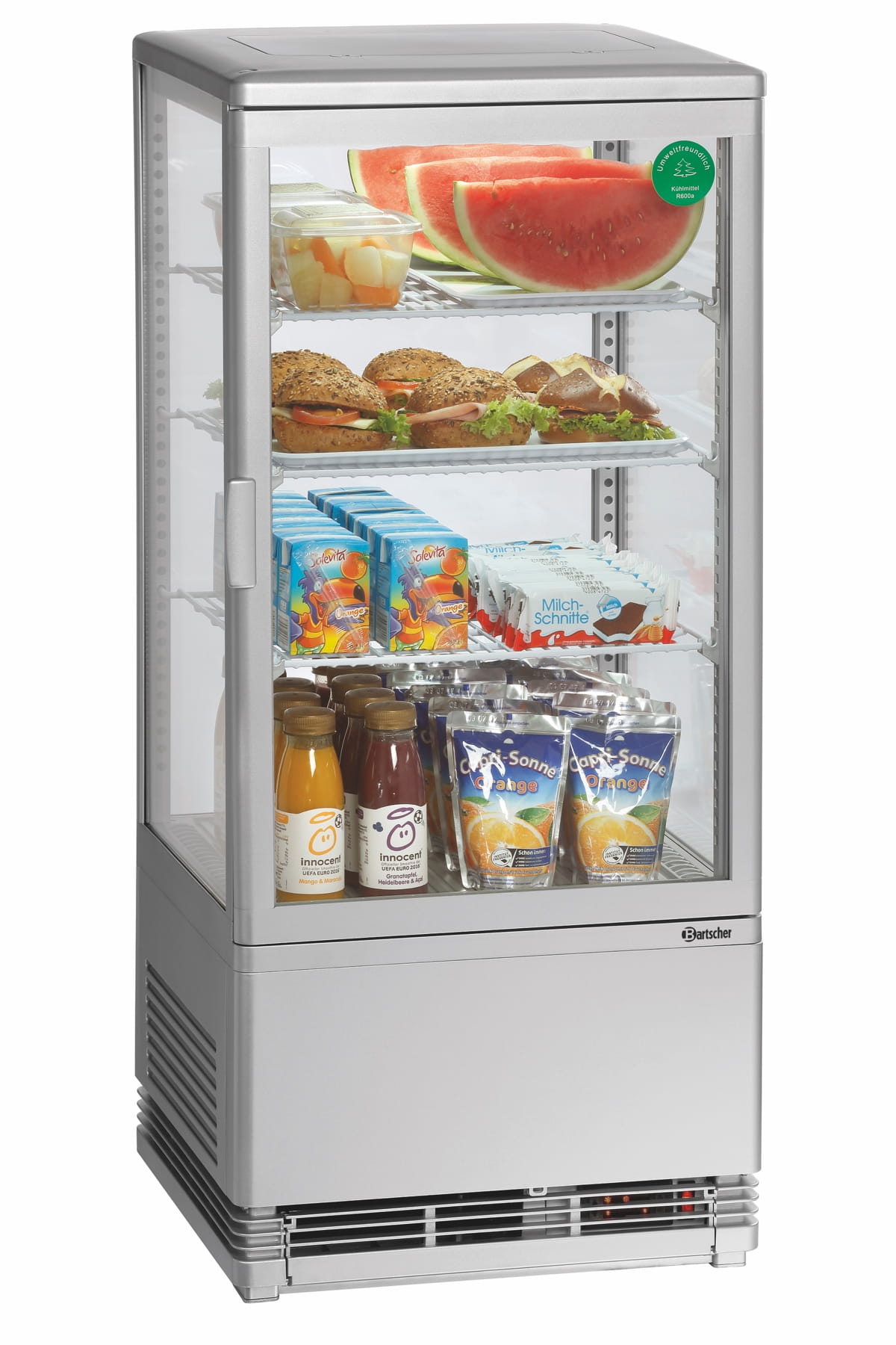 Witryna chłodnicza Mini 78L, srebrna Bartscher