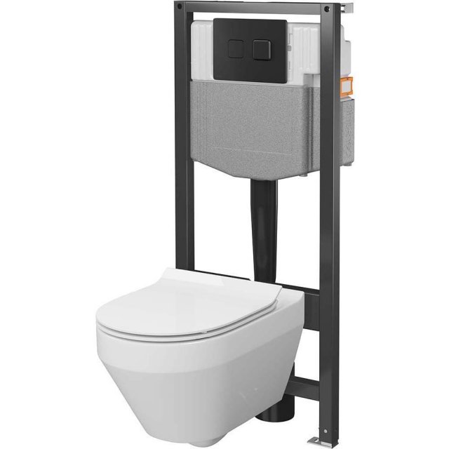 Zestaw podtynkowy SYSTEM 50 pneumatyczny, miska wirowa CREA deska, pr