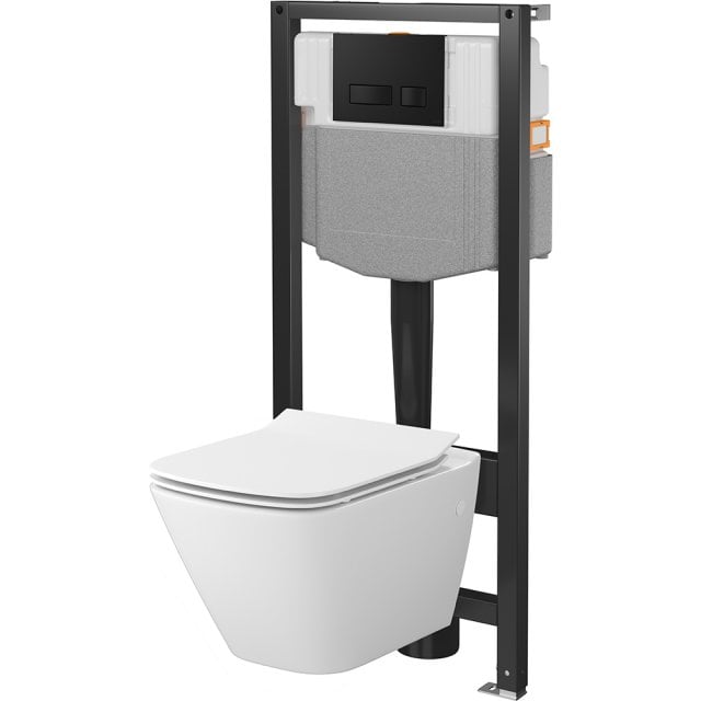 Zestaw podtynkowy mechaniczny 50, miska VERSO Sq, deska, przycisk MOV