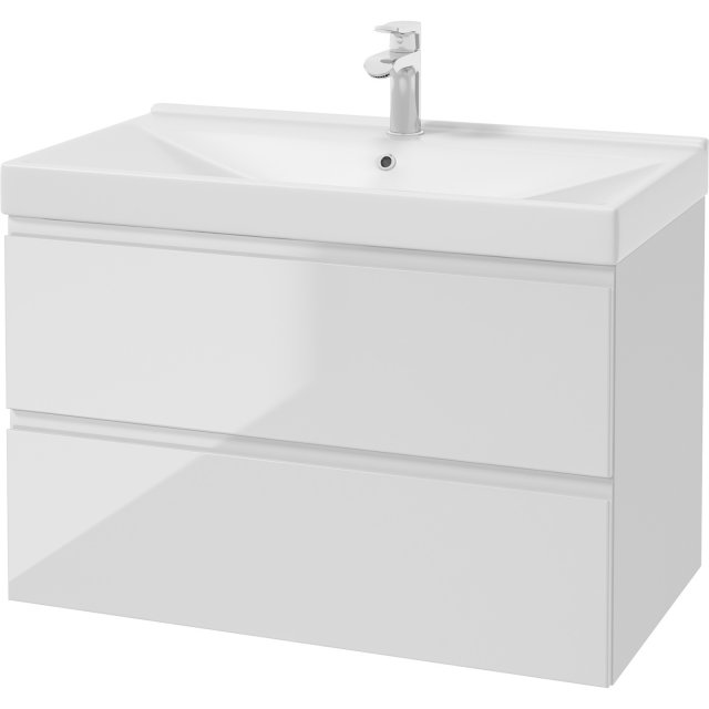 DEFTRANS Szafka MARINA z umywalką meblową biała 80 cm