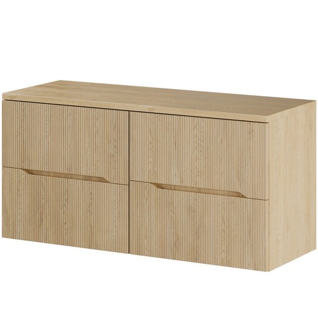 COMAD Zestaw mebli NORDIC CREMONA 2 szafki z blatem 120 cm