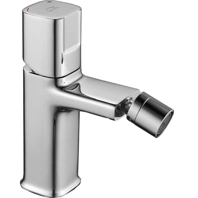 LAVEO Bateria bidetowa stojąca TORES z korkiem klik-klak chrom BVT_03