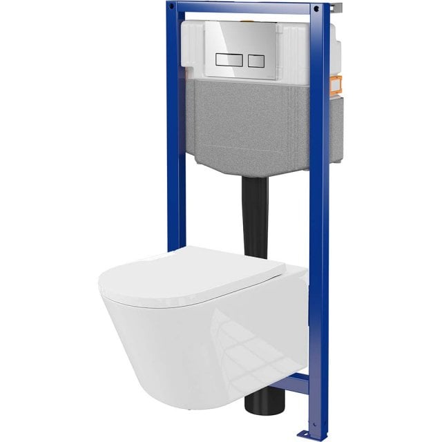 Zestaw stelaż podtynkowy mechaniczny Cersanit, miska wirowa OTTAWA PR