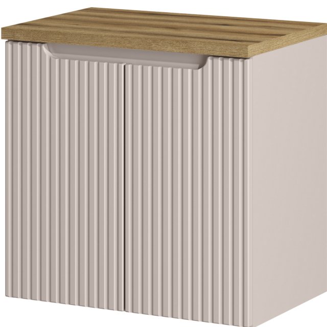 COMAD Szafka podumywalkowa z drzwiami NOVA CASHMERE z blatem OAK 60 c