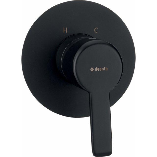 DEANTE Bateria prysznicowa podtynkowa ARNIKA nero bez przełącznika na