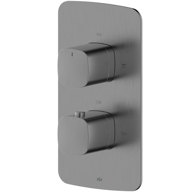 KFA Bateria prysznicowa MALAGA podtynkowa termostatyczna solo gun met