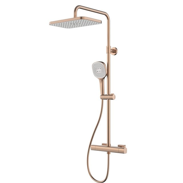 KFA Deszczownica MALAGA ścienna z baterią termostatyczna natryskową r