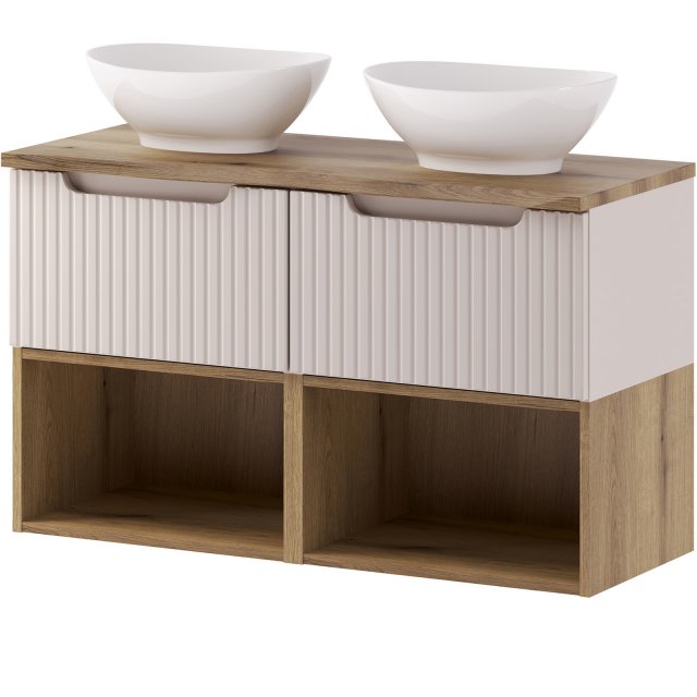 COMAD Zestaw mebli NOVA CASHMERE 2 szafki z blatem NATURE COAST EVOKE