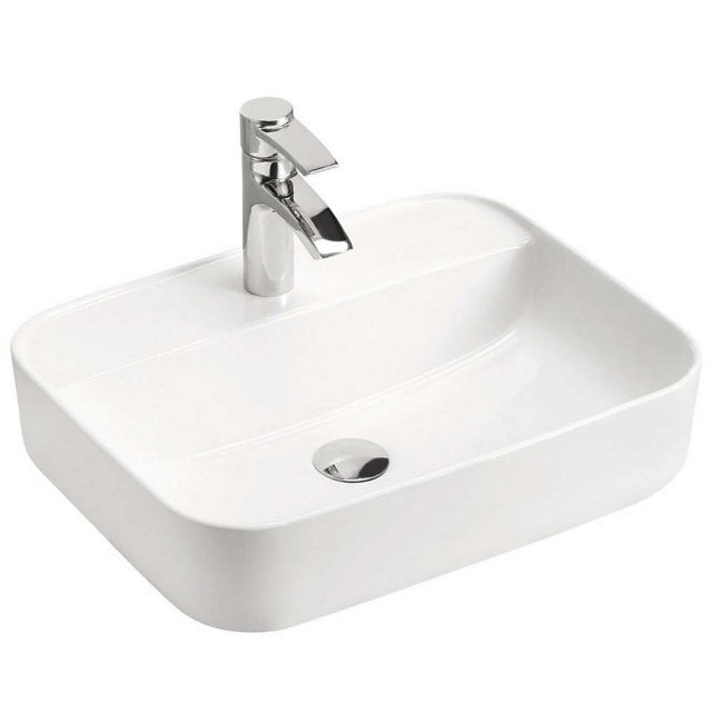 COMAD Umywalka nablatowa MAGIC WHITE 50 ceramiczna