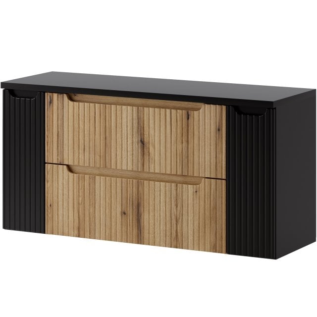 COMAD Zestaw mebli NOVA COAST EVOKE szafka z blatem NOVA BLACK 120 cm