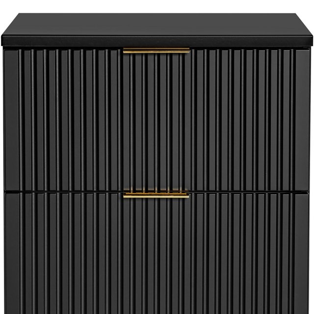 COMAD Szafka podumywalkowa ADEL BLACK z blatem 60 cm