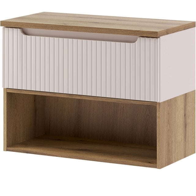 COMAD Zestaw mebli NOVA CASHMERE szafka z blatem NOVA OAK 80 cm, rega