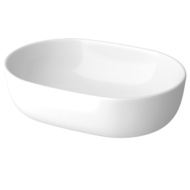 Umywalka nablatowa GARDA 50 owalna ceramiczna K116-163