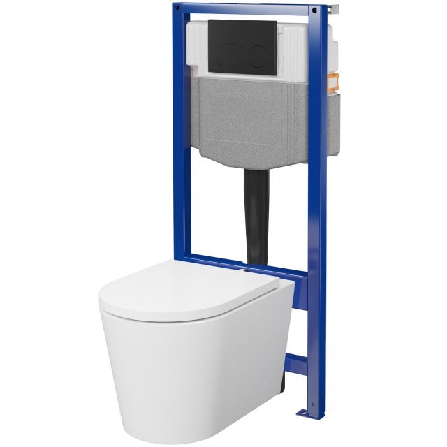 CERSANIT Zestaw podtynkowy SYSTEM 50 mech 3/6, miska MESTA, deska, pr