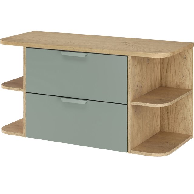 COMAD Zestaw mebli ASTER GREEN szafka z blatem OVALIA CREMONA 100 cm,