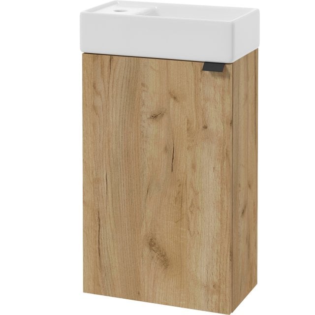 DEFTRANS Szafka RAPIDO z umywalką meblową dąb craft złoty 40 cm