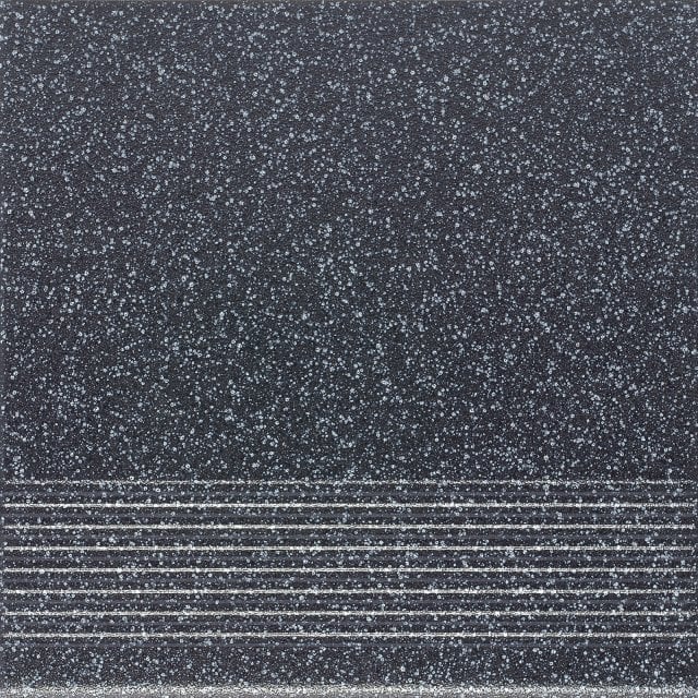 Gres szkliwiony stopnica MILTON graphite mat 29,7x29,7 gat. II
