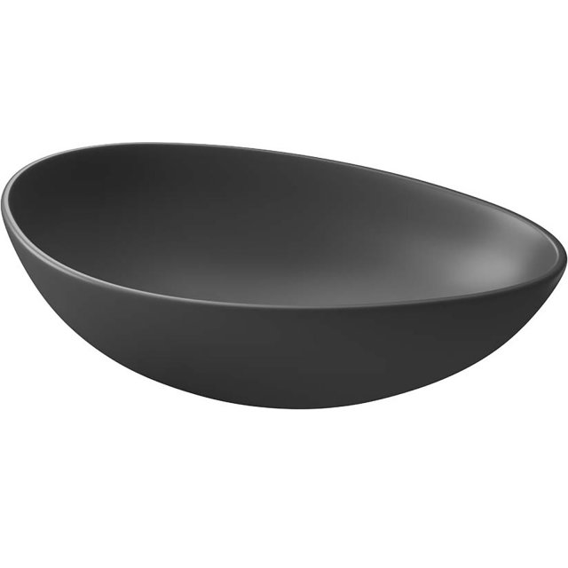 CERSANIT Umywalka nablatowa MODUO 55 nieregularna antracytowa K116-10