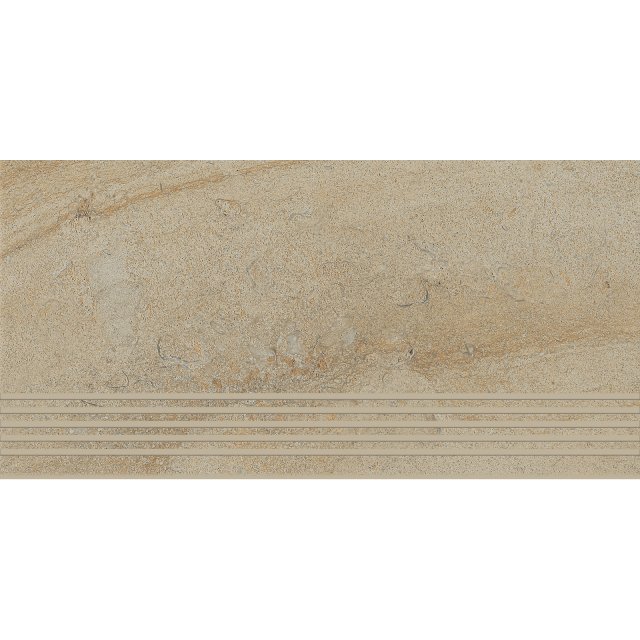 Gres szkliwiony stopnica SPECTRAL beige structure mat 29,8x59,8 gat.