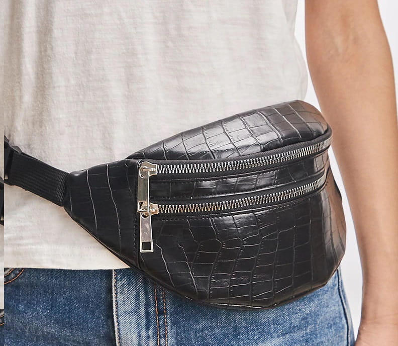 Luksusowa nerka torebka na biodro talie