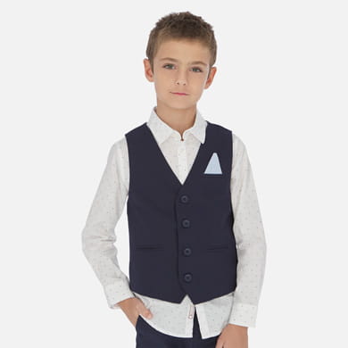 MAYORAL 6452 Kamizelka lniana dla chłopca