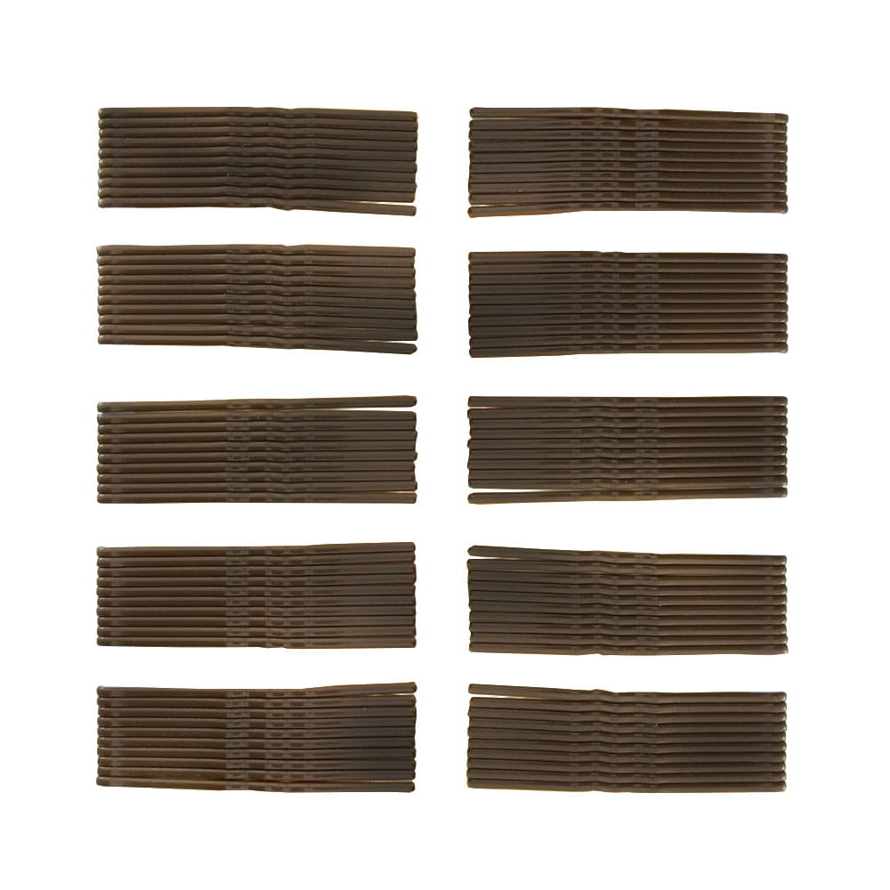 Wsuwki do włosów ciemny brąz 4 cm 100 szt