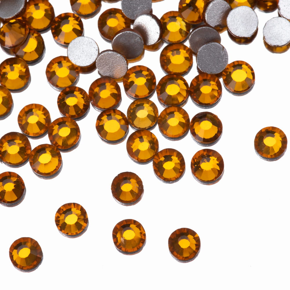 Cyrkonie do paznokci szklane SS10 Topaz ok.1440 szt paczka