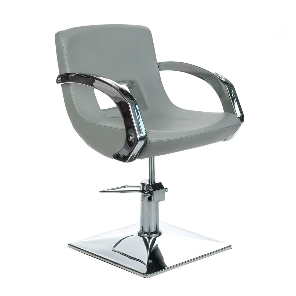 BS Fotel fryzjerski Nino BH-8805 jasny szary