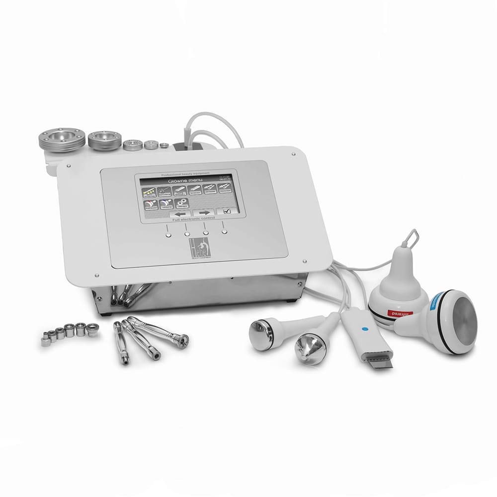 Kombajn Hebe peeling kawitacyjny+ ultradźwięki+ mezoterapia+ mikrodermabrazja+ liposukcja+ dermomasaż