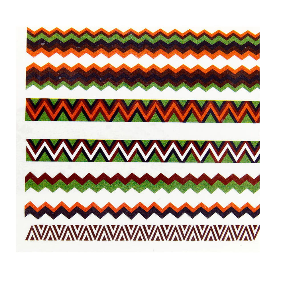 Naklejki wodne do paznokci ornamenty C-073