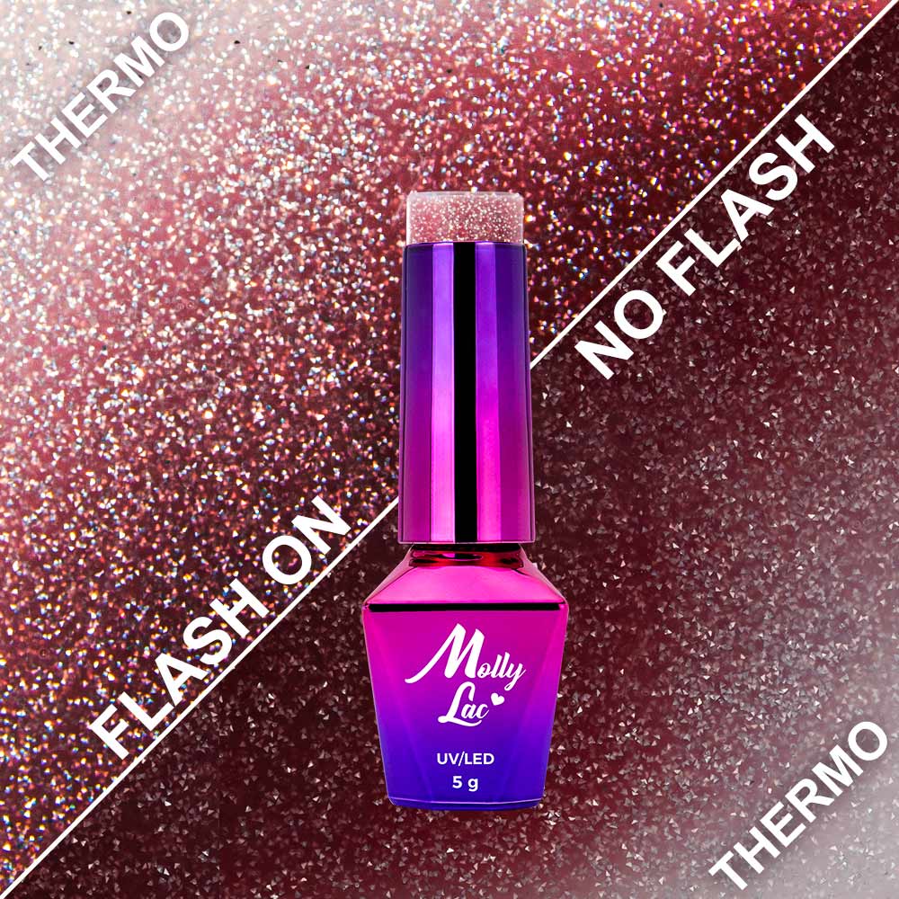 Lakier hybrydowy LED/UV Gel Polish MollyLac Thermo Flashing Lights Nr 692 Big Muff 5 g