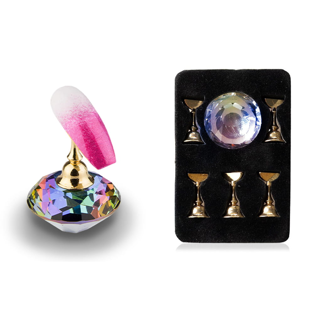 Magnetyczny uchwyt stojak holder do wzorków i zdobień diament opalizujący Nr 3