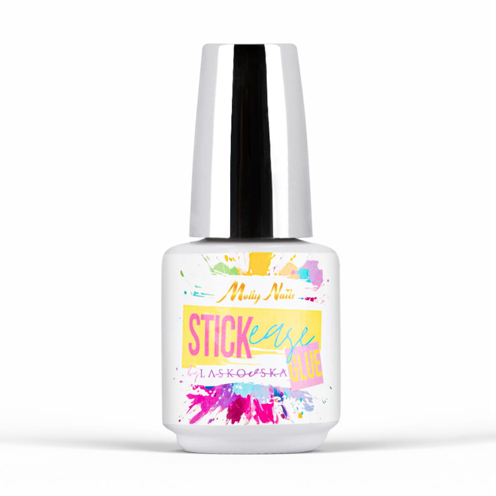 Baza Klej produkt do mocowania naklejek STICKease glue Molly Nails by Laskovska HEMA/Di-HEMA Free 15g