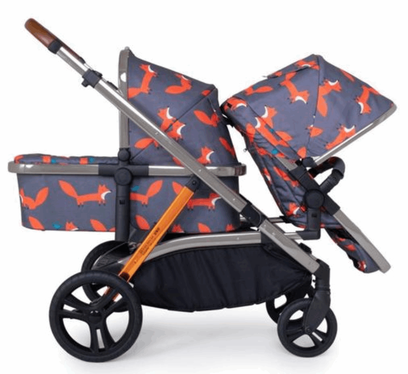 Cosatto Wow XL - bliźniaczy wózek głęboko-spacerowy-Mister Fox