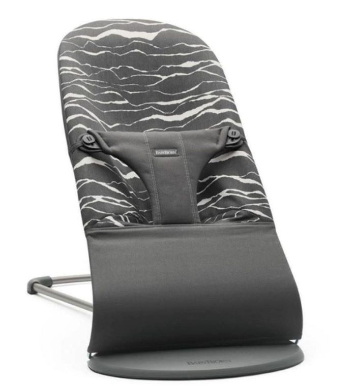 BabyBjorn Leżaczek Bliss -Cotton Antracyt/Landscape Print