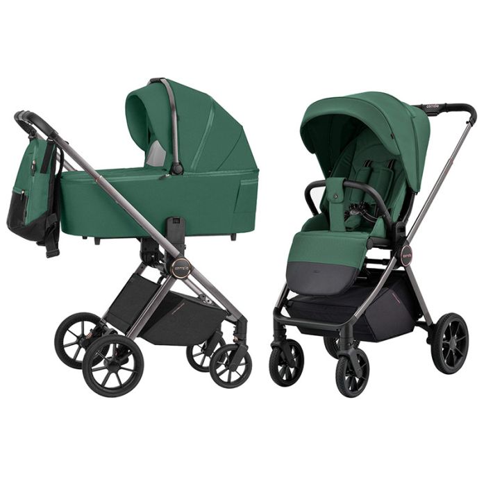 Carrello Ultra uniwersalny wózek głęboko-spacerowy dla dziecka 2w1 - CRL-6525-Morning Green